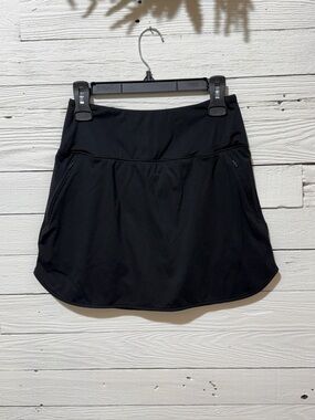 Gradual Black Athletic Skort with Built-In Shorts